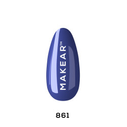 Makear - Lakier hybrydowy 861 Clue of Blue 8ml