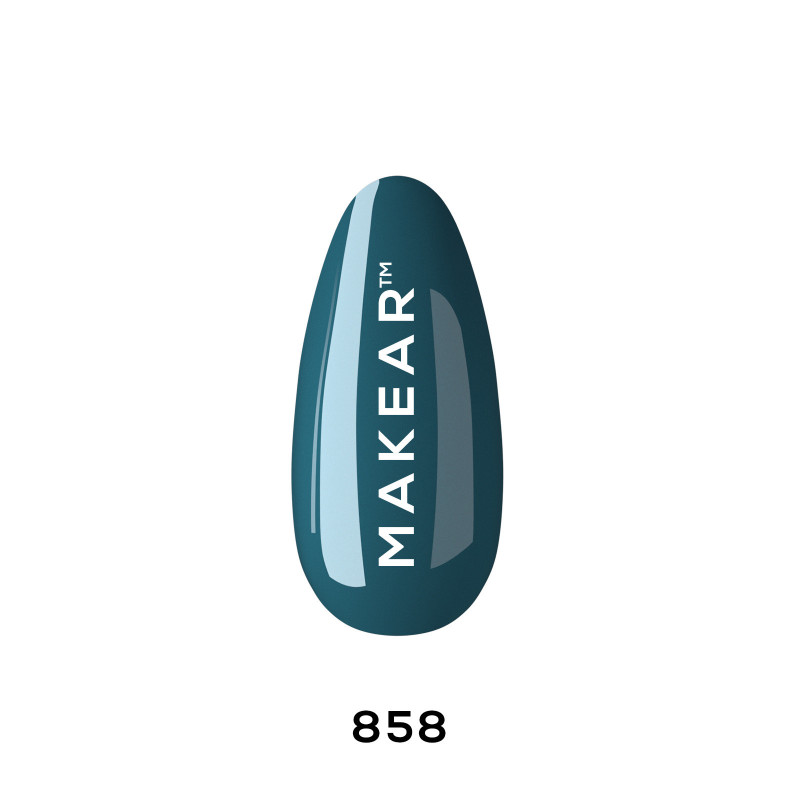 Makear - Lakier hybrydowy 858 Cold Lagoon 8ml